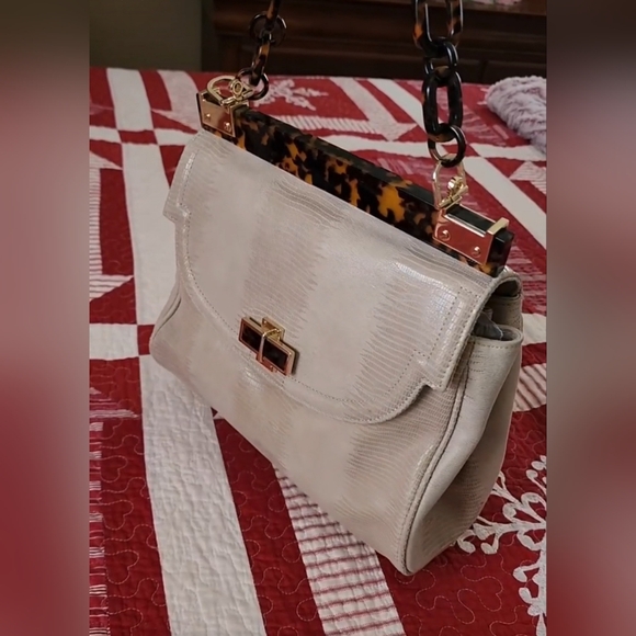 Vintage Tory Burch Lizard Embossed Bag - Picture 3 of 12